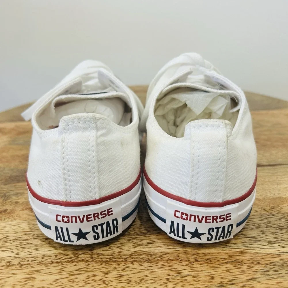 Converse Chuck Taylor All Star Low Top Canvas Sneaker White Lace Up Men 11.5